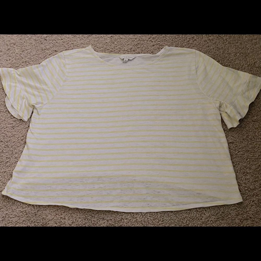 LUCKY BRAND Low-High Crop Top